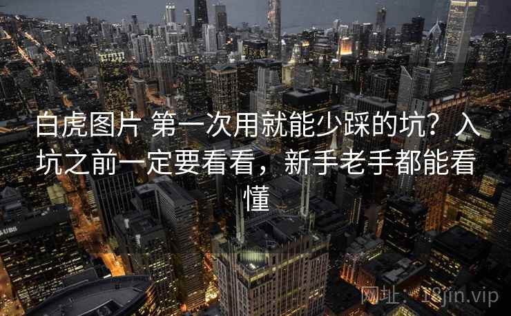白虎图片 第一次用就能少踩的坑？入坑之前一定要看看，新手老手都能看懂